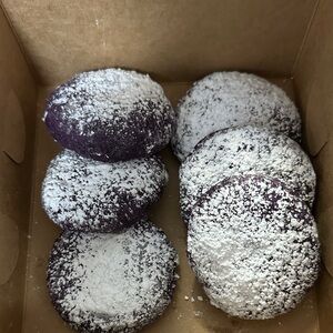Ube Crinckles with Powdered Sugar 1 dozen per order.